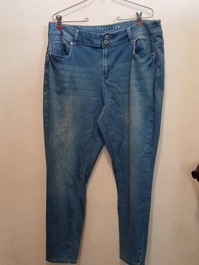 Ashley Stewart Light Blue Skinny Mid-Rise Jeans
